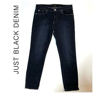 Just Black Peyton Skinny Ankle Jeans Dark Wash 28
